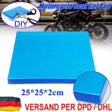 Komfort Motorrad Sitz Gel Pad Dämpfung Matten Kissen Sitzkissen25 x25 x 2cm Blau