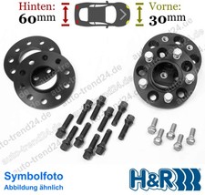 Spurplatten schwarz VA 30mm & HA 60mm u.a.: VW Golf VII 5G1 BE1 BE2 BQ1 13-20