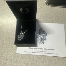 925 ECHT SILBER Blauer Mystik