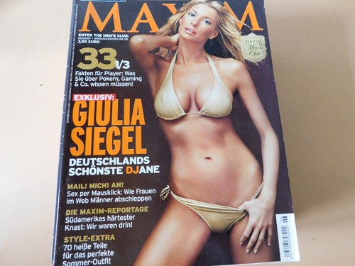 Maxim 2007 giulia siegel - 7/2007,