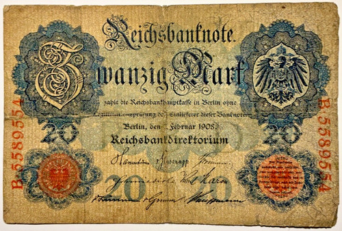 Deutsches reich mark 1908 - 20,
