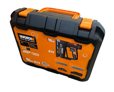 Akku Tacker Nagler Nagelpistole, Stiftnägel 15mm, Heftklammern 10mm WORX WX843