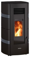 Pelletofen Justus Sia schwarz conStone Anthrazit 8kW