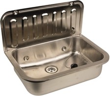 Ausgussbecken aus Edelstahl