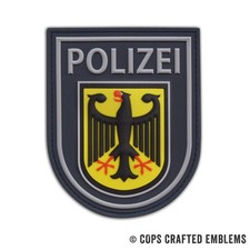 Rubber patch bundespolizei - 3d,