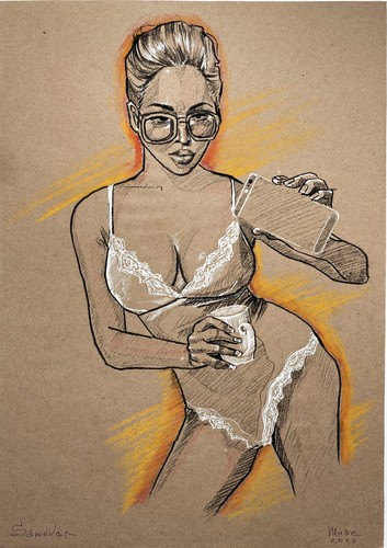 Akt nude naked woman frau - frau, nue