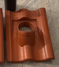 BRAAS ORG. VENDUCT ENTLÜFTER GRUNDPLATTE HARZER BIG ROT MIT ROHR UND WETTERKAPPE