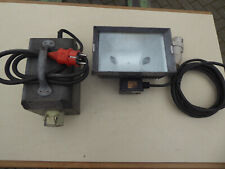 Baustellenstrahler 42V mit Trenntrafo DOMINIT 250VA + Halogenscheinwerfer GIFAS