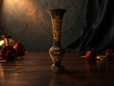 Vintage Messing Vase Indien |
