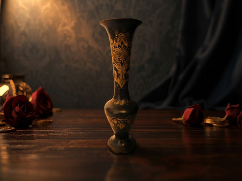 Vintage messing vase indien - indien, |