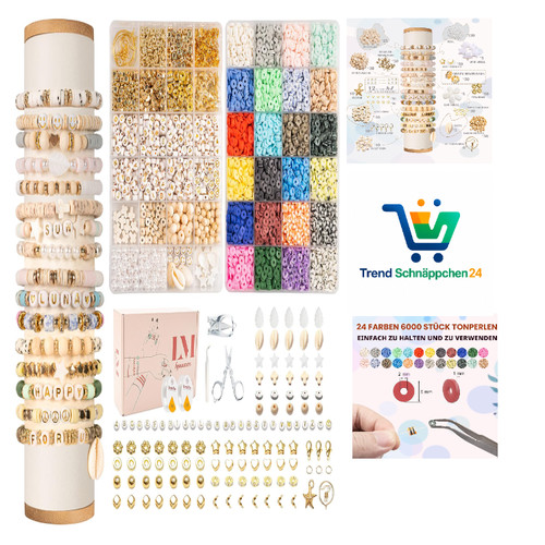 Perlen set 8000 stück 6mm - set,