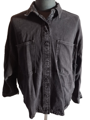 Zara jeansjacke schwarz - jeansjacke,