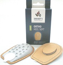 2 Paar Shoeboys Ortho Heel Soft Leder Fersenkissen Fersensporn Fersen Polster