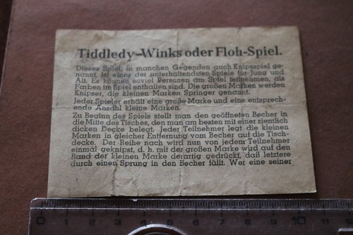 Alte spielanleitung - alte,