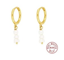 Perlen Ohrring Fein 925