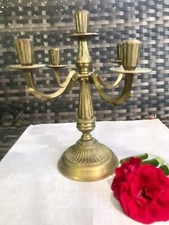 Fünfflammiger Kerzenhalter Kerzenständer im Jugendstil Messing