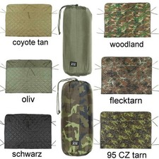BW Poncho-Liner – Steppdecke mit Pack- & Transportsack, Armeedecke