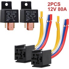 2x 12V 80A Relais 5-polig mit