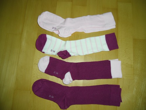 Paar kniestrümpfe socken - 4,