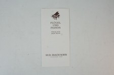 Preisliste 1979 Ibach Pianos