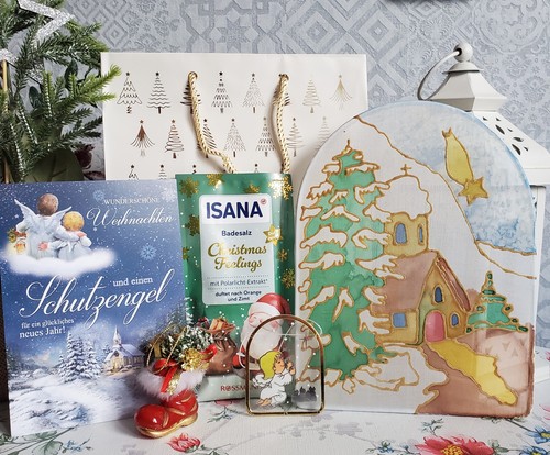 Bild weihnachten seidenmalerei - bild,
