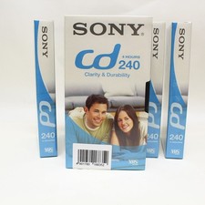7x Sony VHS Kassetten 240