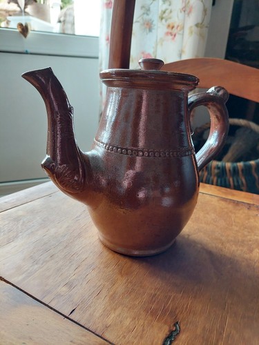 Kleine antike kaffeekanne - kleine,