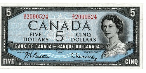 Dollar banknote kanada - banknote, 1954