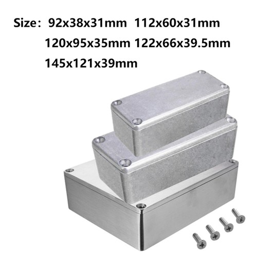 Aluminium stomp box - aluminium,