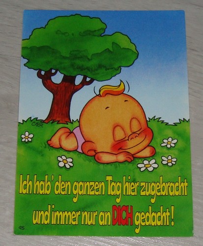 Postkarte optipresent windel - optipresent,