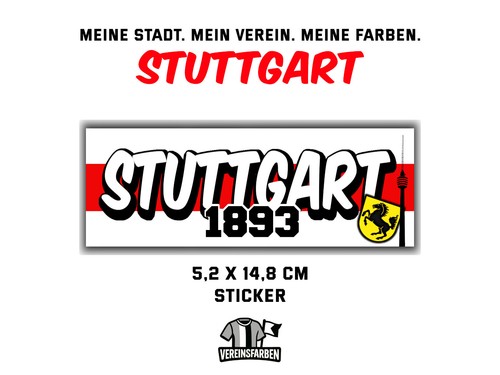Stuttgart 1893 aufkleber - stuttgart,