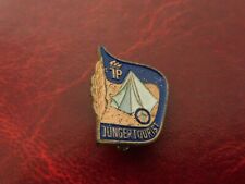 Wappen Junger Tourist, Emaile Pin Nadel, Zelt, Jagd Pin, Kupfer, ALT