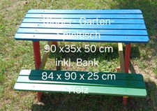 Kinder-Gartenbank mehrfarbig