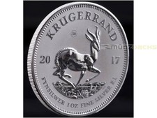1 Rand Krugerrand Krügerrand 1 oz Silber Südafrika South Africa PU 2017