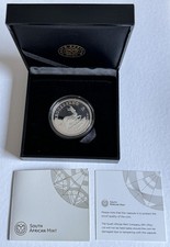 Südafrika, 1 Rand 2019 Krügerrand, 1 Oz Silber, Proof, Etui