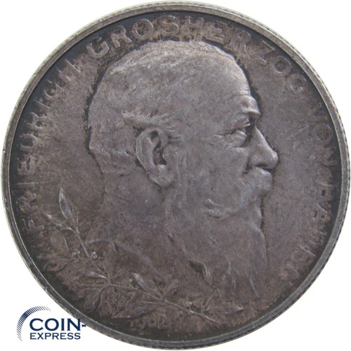 Baden mark gedenkmünze 1902 - baden,