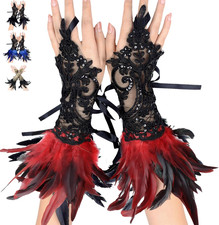 Spitze Feder Handschuhe Feder