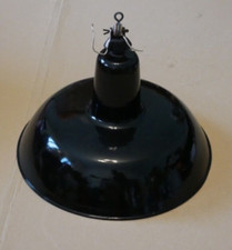 Schuch Bauhaus Fabriklampe Deckenleuchte Werkstattlampe Emaille Industrie 40 cm