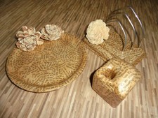 Schreibtischset UPCYCLED Briefständer VINTAGE Retro Handmade