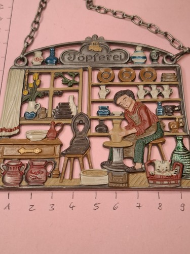 Alte zinn flachfigur anhänger - alte,