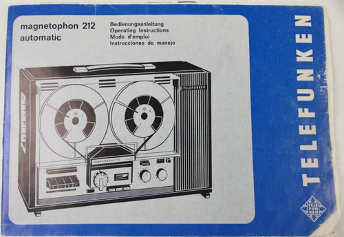 Telefunken magnetophon 212