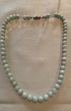 Kette, Jade, antik, hell