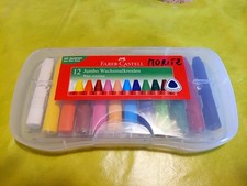 Faber Castell Jumbo Wachsmalkreide, Packung mit 12 Stück 