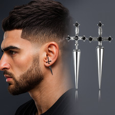 🔥Kreuz Dolch Ohrringe