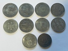 Konvolut 10 alte DDR Münzen Gedenkmünzen 5, 10, 20 Mark 70er Jahre