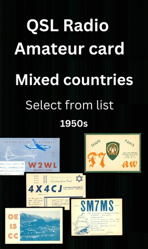 Qsl amateurfunkkarte 50er - amateurfunkkarte,
