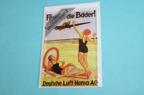 Blechpostkarte deutsche luft - blechpostkarte,