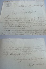 Hypothekenbrief BEILNGRIES 1830: Kfm. F.X. SILBERHORN leiht Geld von Anton MUSER