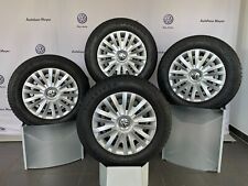 VW Stahl 15 Zoll Winterkomplettradsatz mit Radkappen für Golf 7 Golf Sportsvan