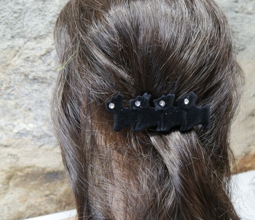 Haarspange mit glitzersteinen - haarspange,